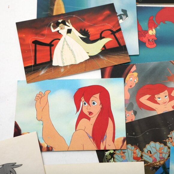 Vintage Disney's The Little Mermaid Trading Cards Pro Set 1991 Ariel Collectable - Picture 6 of 13